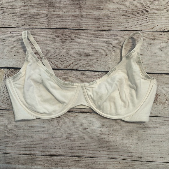 Skims Cotton Logo Demi Bra - Picture 2 of 5